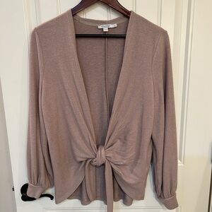 Chico's Beige Knit Cardigan